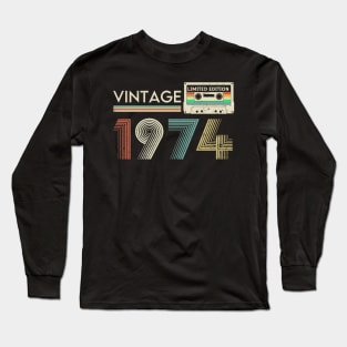 Vintage 1974 Limited Cassette Long Sleeve T-Shirt